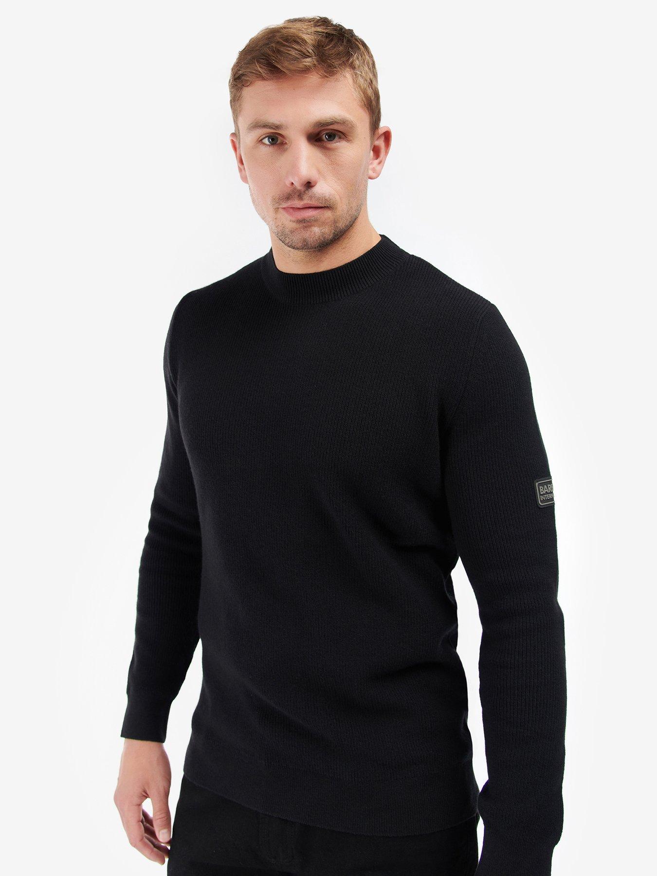 Barbour black jumper hotsell