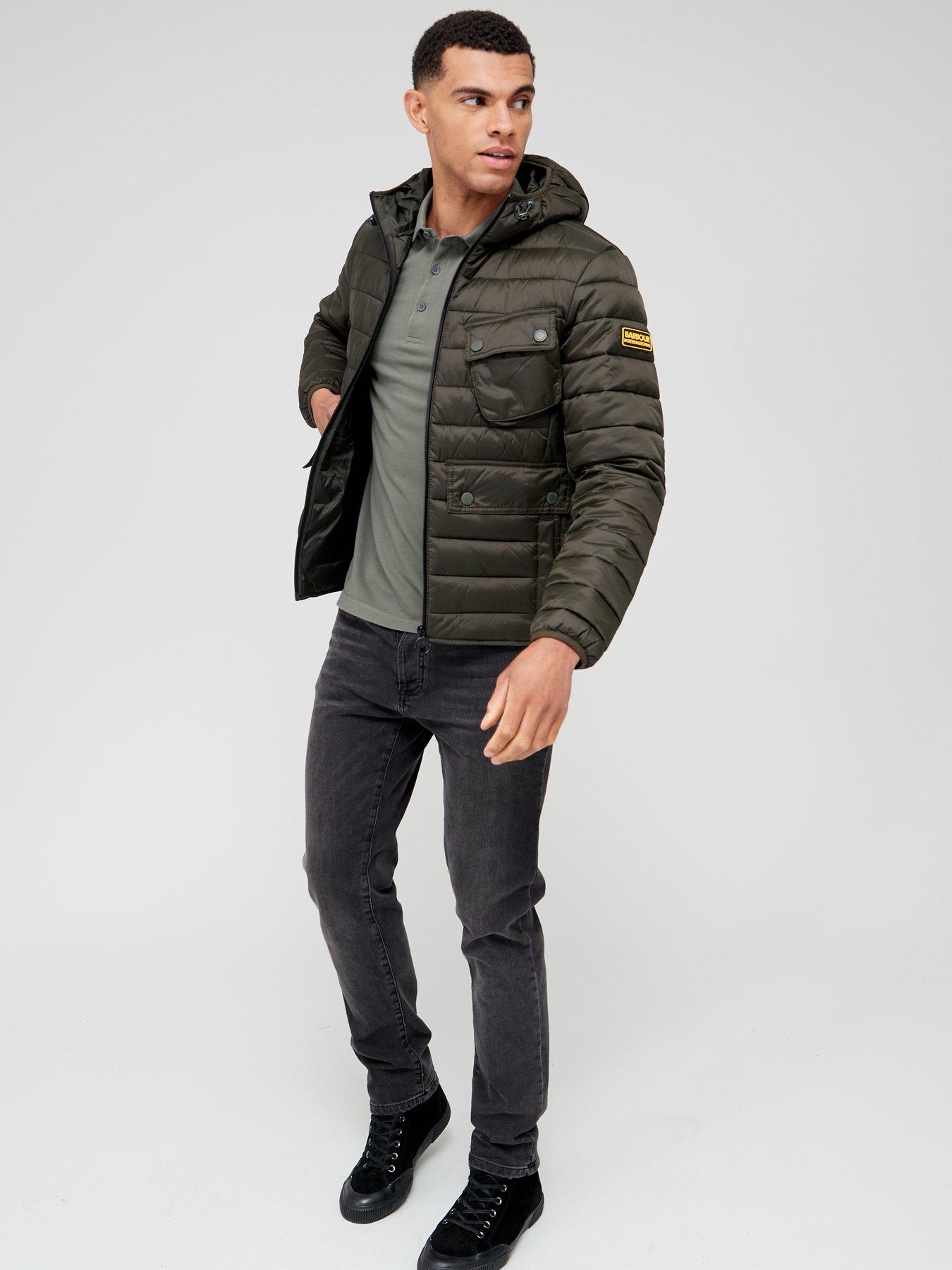 Barbour international ouston hot sale hood padded jacket