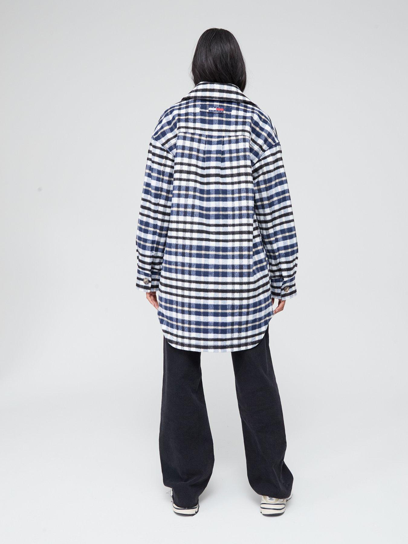  image of tommy-jeans-check-coat-multi