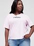  image of tommy-jeans-curve-regular-fit-essential-logo-2-short-sleeve-t-shirt--nbsppink