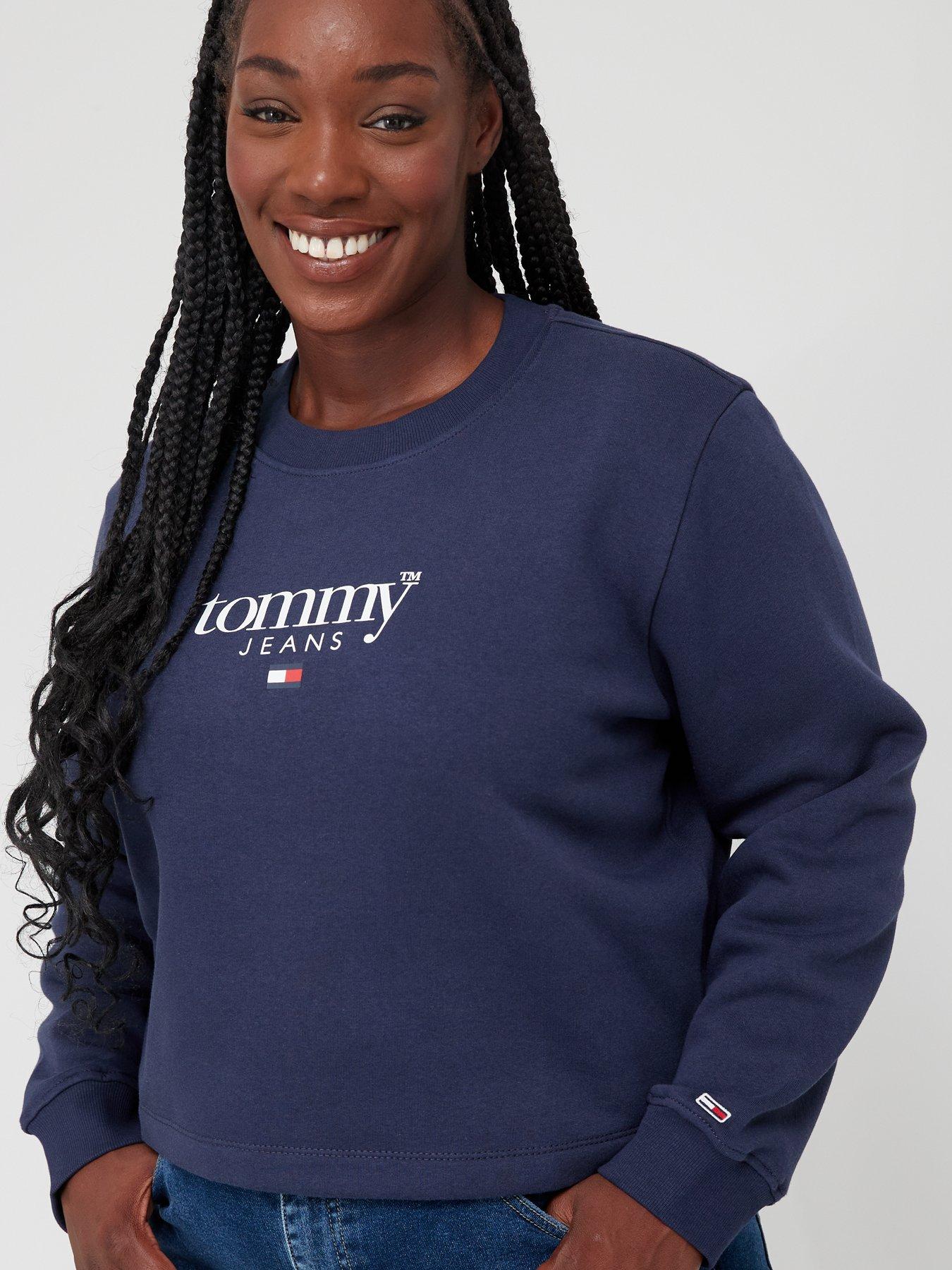  image of tommy-jeans-curve-relaxed-essential-crew-neck-sweater-blue