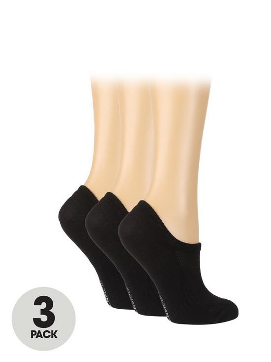 front image of glenmuir-3-packnbspsport-cushioned-bamboonbsptrainer-socks-black