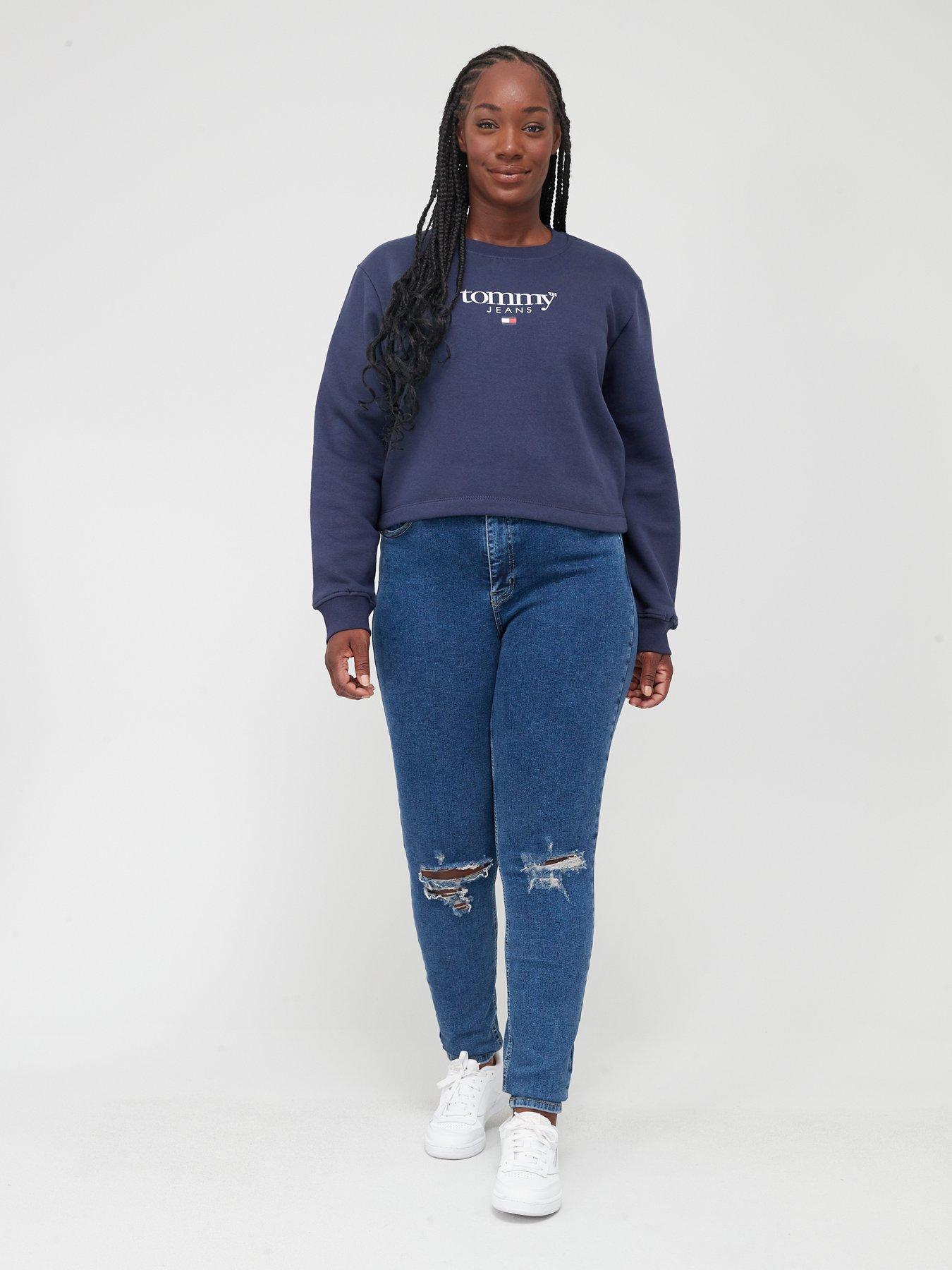  image of tommy-jeans-curve-melany-ultra-high-rise-ripped-skinny-jeans--nbspblue