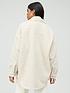  image of tommy-jeans-oversized-sherpa-overshirt-beige