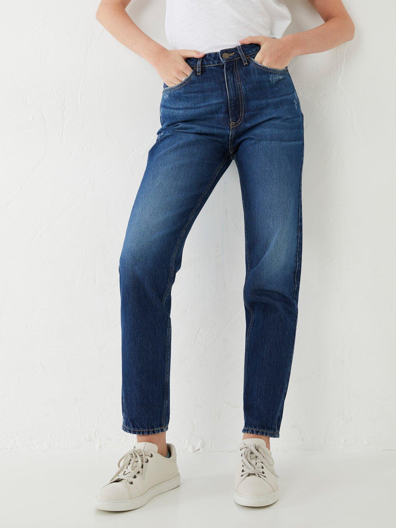  image of fatface-mom-jean-dark-wash