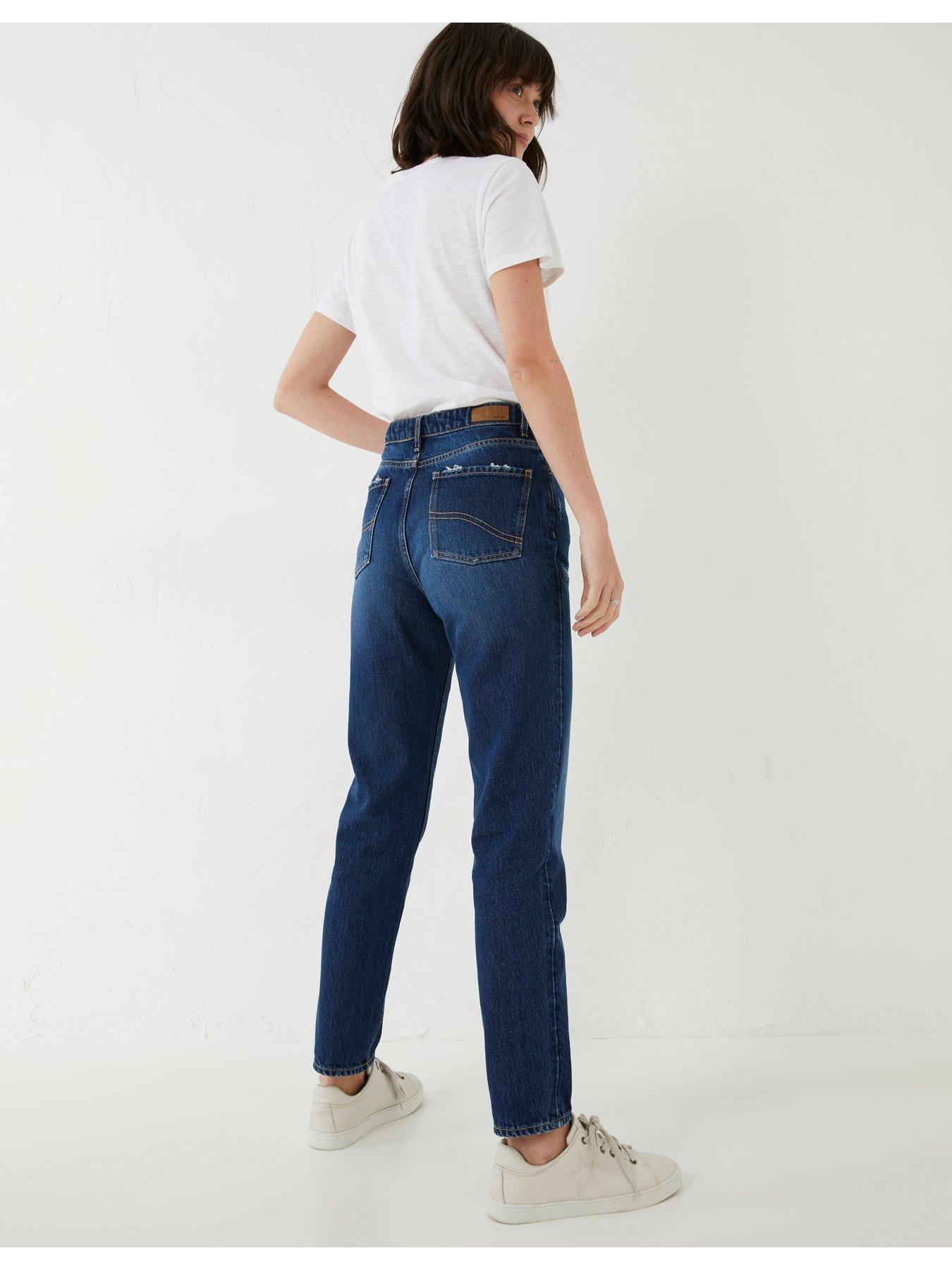 stillFront image of fatface-mom-jean-dark-wash