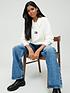  image of tommy-jeans-boxy-crop-furry-polo-sweater-white