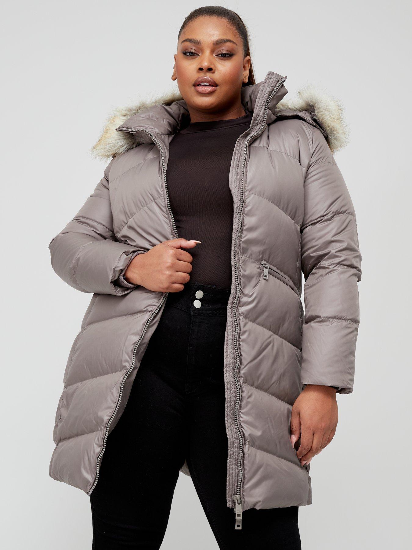 Calvin klein plus 2024 size puffer coat