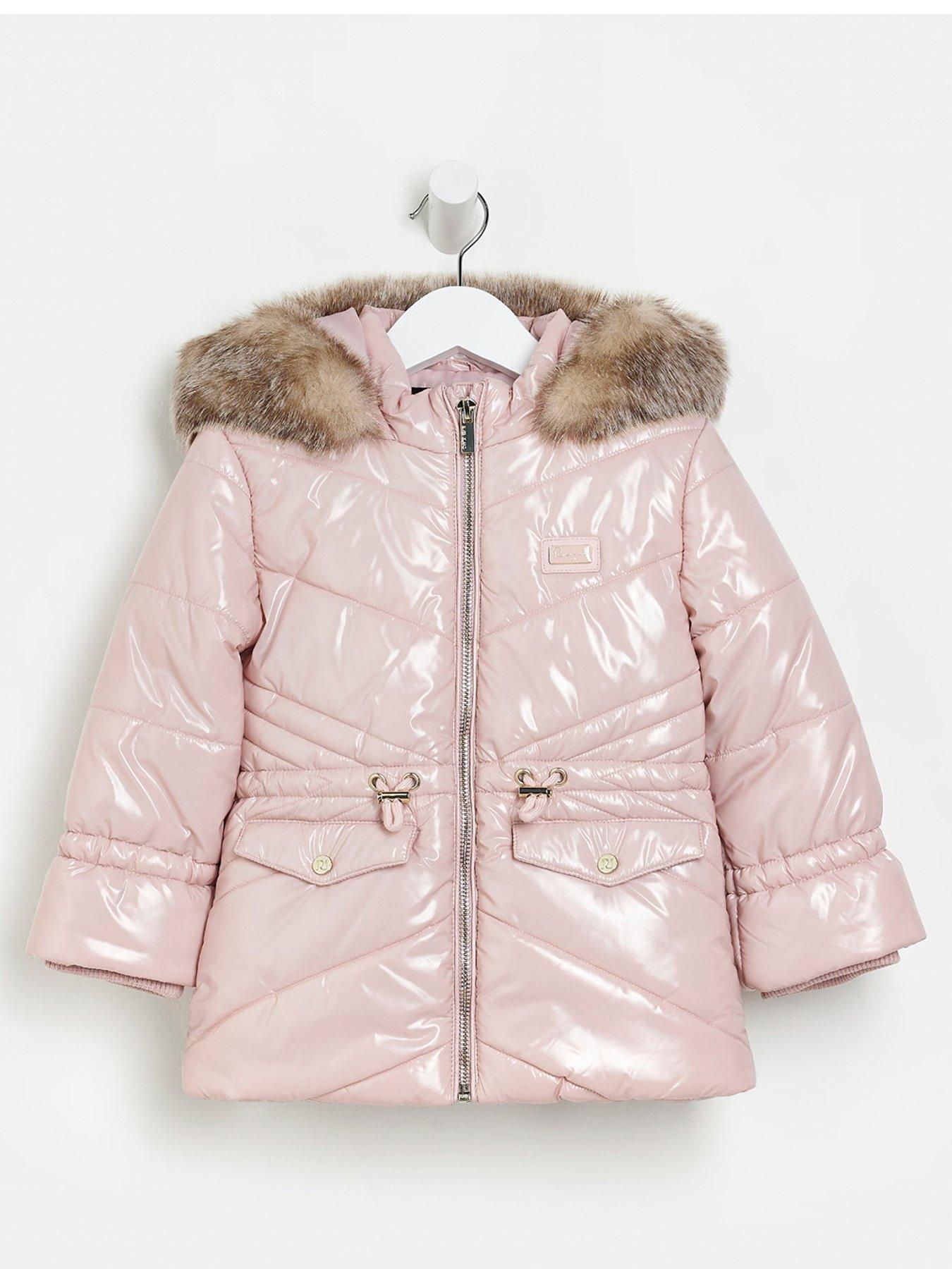 River island cheap high shine coat