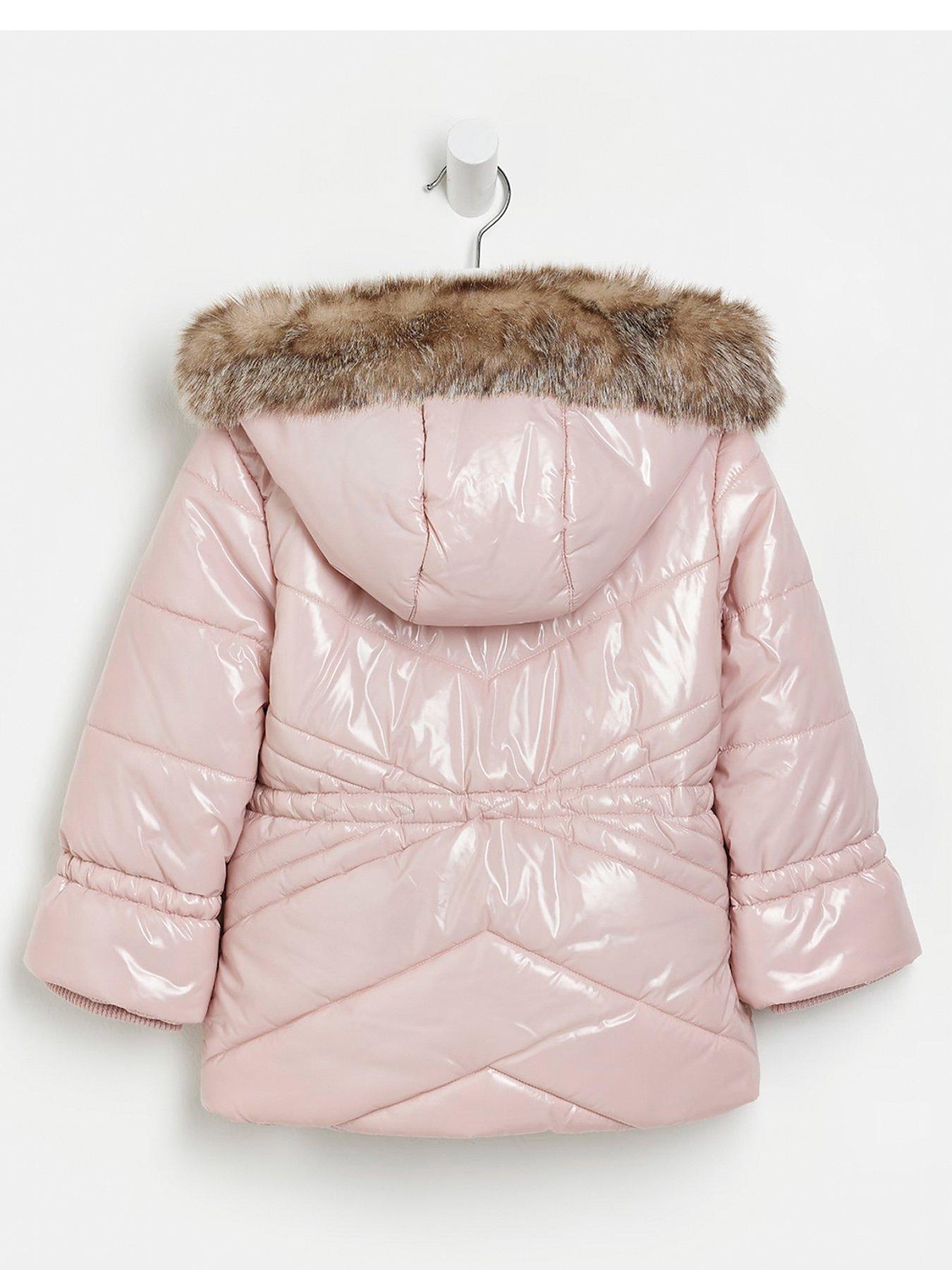 River island store high shine coat