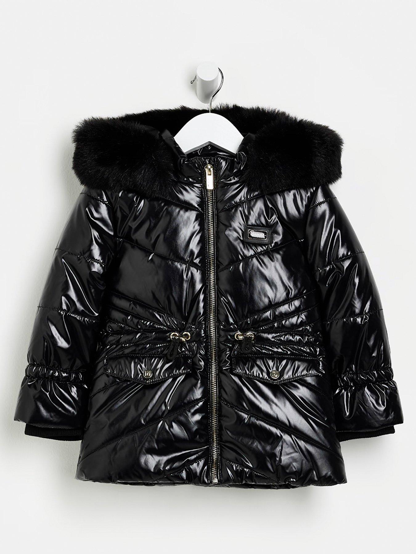 Girls high shine store coat