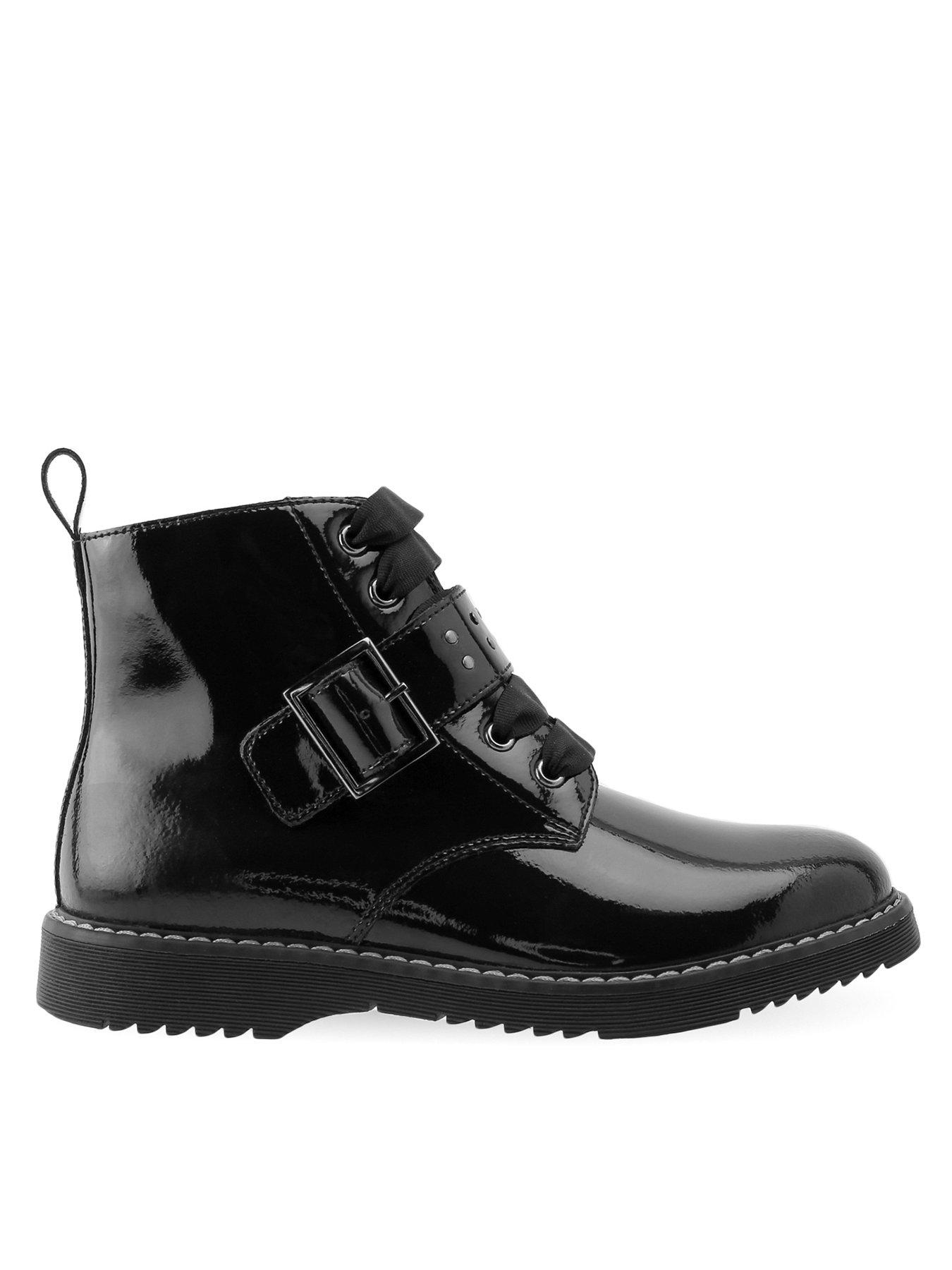 Girls best sale patent boots