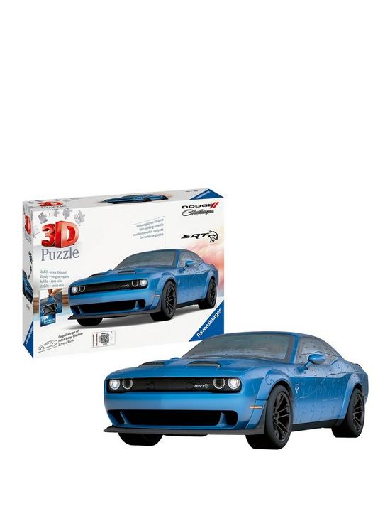 front image of ravensburger-dodge-challenger-widebody-hellcat-redeye-108-piece-3d-jigsaw-puzzle