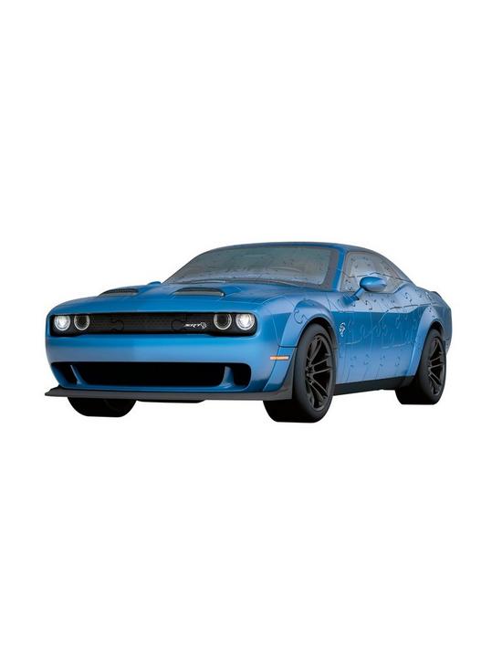 back image of ravensburger-dodge-challenger-widebody-hellcat-redeye-108-piece-3d-jigsaw-puzzle