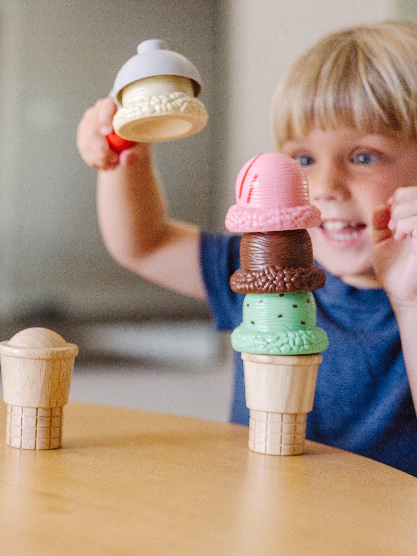 Image 6 of 6 of Melissa & Doug Scoop &amp; Stack Ice Cream Cone Playset