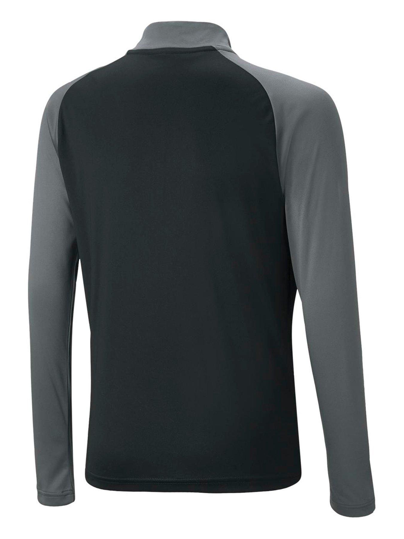 back image of puma-boys-active-sports-quarter-zip-black