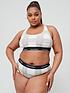  image of calvin-klein-plus-size-modern-cotton-unlined-bralette-natural-check