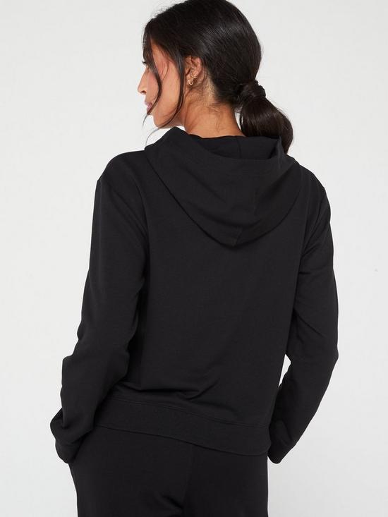 Calvin Klein New Modern Cotton Full Zip Hoodie - Black | littlewoods.com