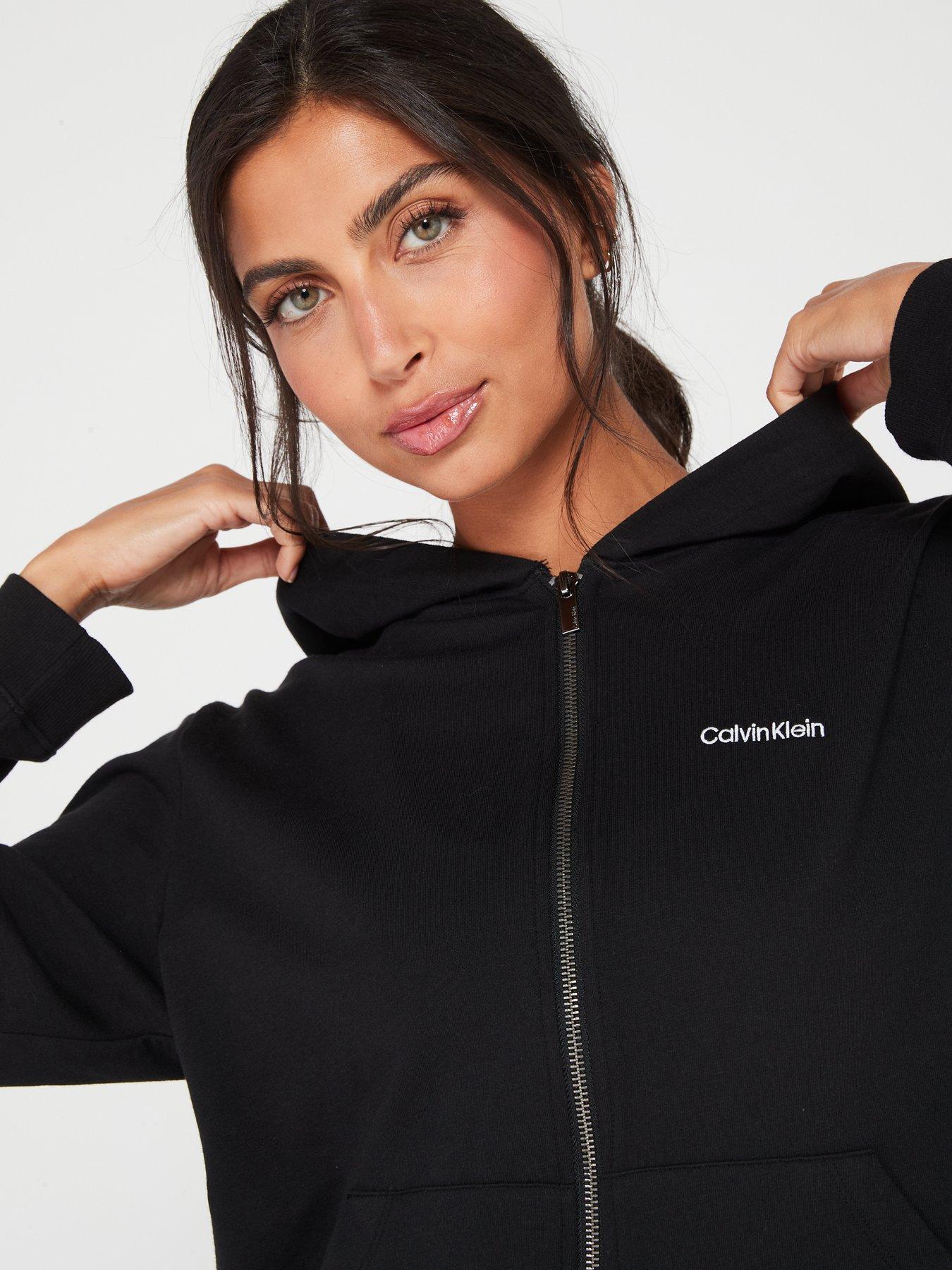  image of calvin-klein-new-modern-cotton-full-zip-hoodie-black