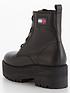  image of tommy-jeans-tamy-zip-up-leather-ankle-boot-black