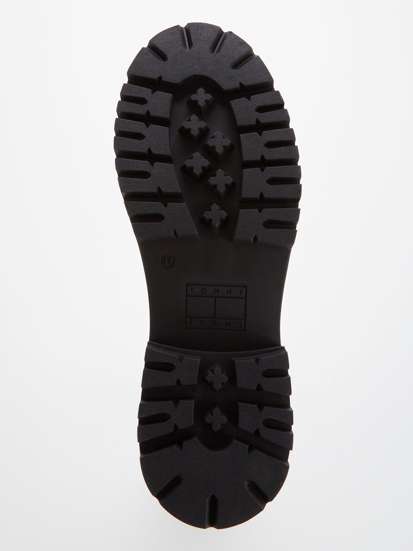  image of tommy-jeans-tamy-zip-up-leather-ankle-boot-black