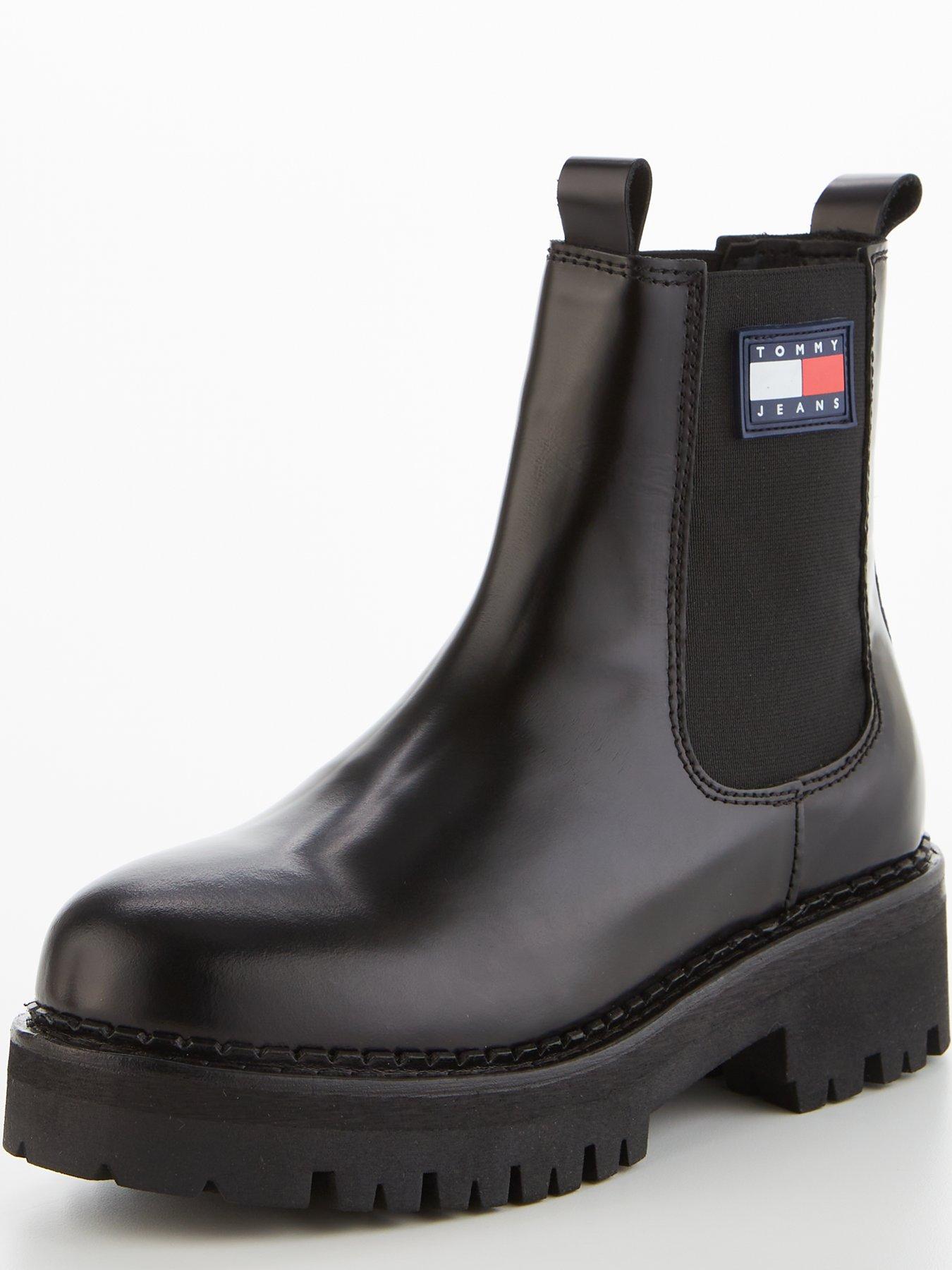  image of tommy-jeans-urban-leather-chelsea-boot-black