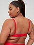  image of calvin-klein-plus-size-embossed-icon-unlined-bralette-red