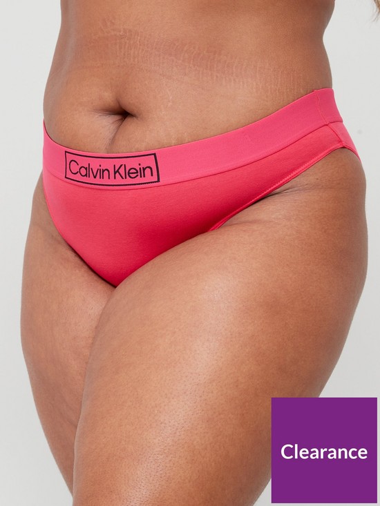 front image of calvin-klein-plus-size-reimagined-heritage-brief-pink