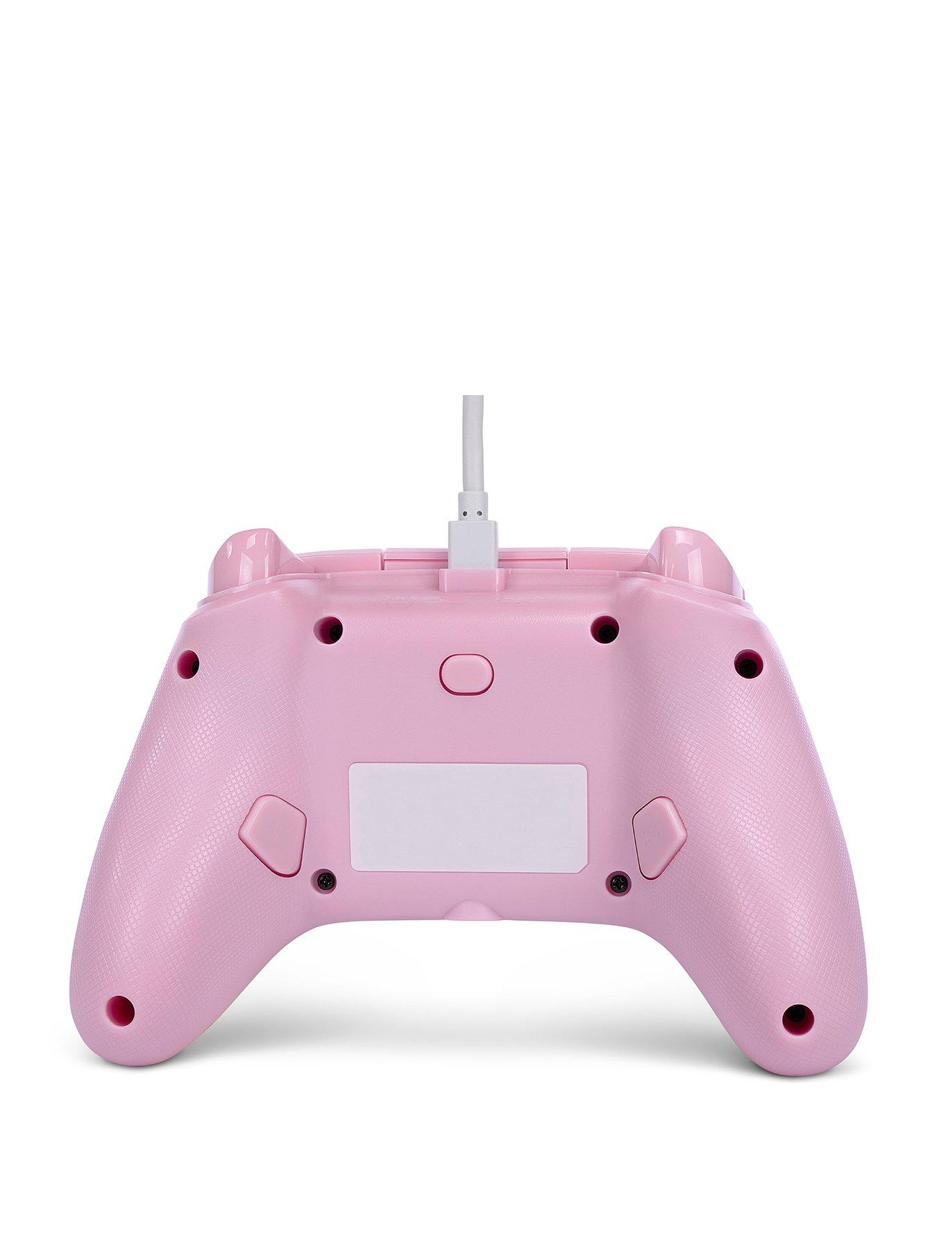  image of powera-enhanced-wired-controller-for-xbox-series-xs-pink-lemonade