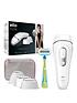  image of braun-silkmiddotexpert-pro-3-pl3233-womens-ipl-at-home-hair-removal-device-with-pouch-whitesilver