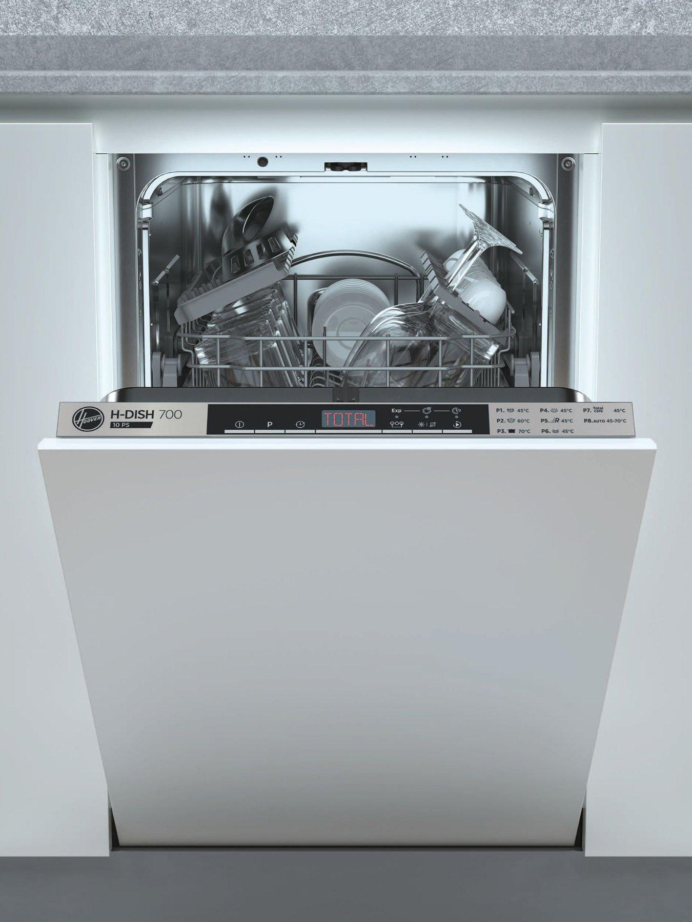 Hoover HDIH 2T1047 45cm Wide Slimline Integrated Dishwasher - Black ...