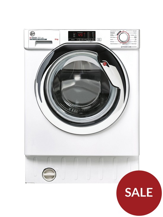 front image of hoover-h-wash-300-hbws48d1ace-8kgnbspload-1400rpm-spin-integrated-washing-machine-quicknbspwashes-hygiene-cycles-16-programmes--nbspwhite-with-chrome-door