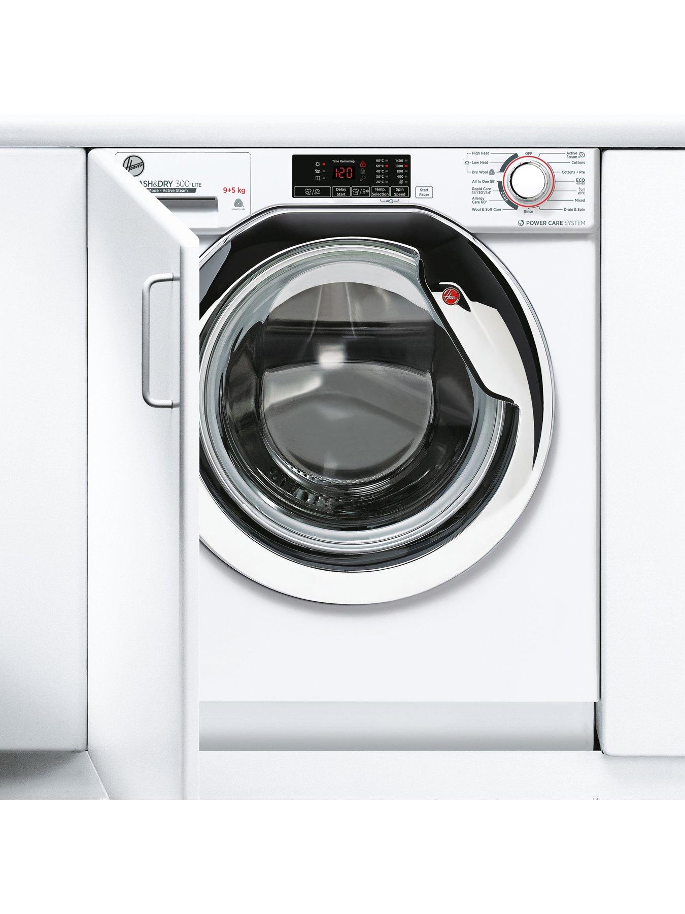 stillFront image of hoover-h-washdry-hbds495d1ace-80-integrated-washer-dryer-9kg-wash5kg-dry-1400-rpm-12-programmes-3-drying-levels--nbspwhite-with-chrome-door