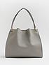  image of river-island-pocket-front-chain-slouch-bag-grey
