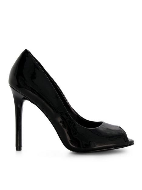 dune-london-capella-peep-toe-patent-court-shoe--black