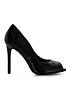  image of dune-london-capella-peep-toe-patent-court-shoe--black