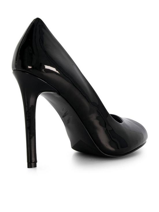 stillFront image of dune-london-capella-peep-toe-patent-court-shoe--black