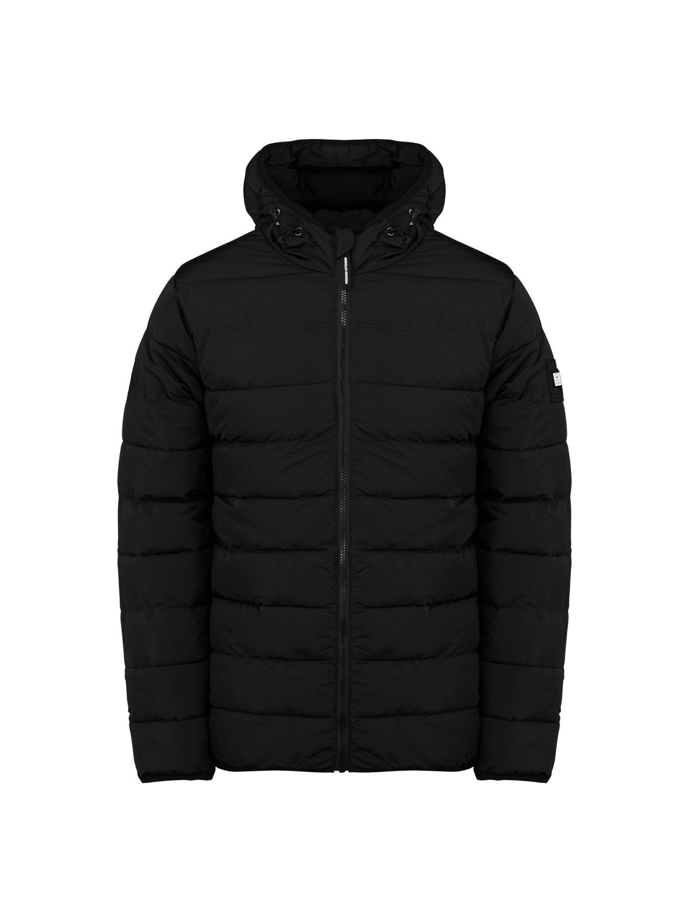 Weekend Offender La Guardia Quilted Padded Jacket Black