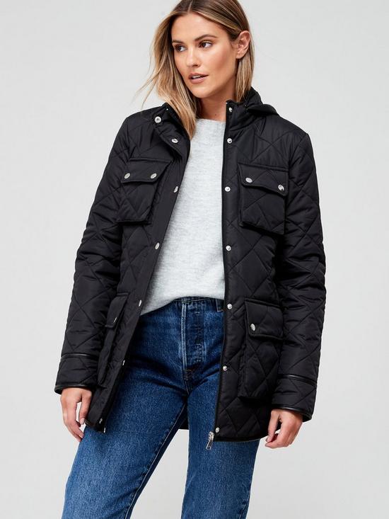 front image of v-by-very-quilted-jacket-with-concealed-hood-blacknbsp