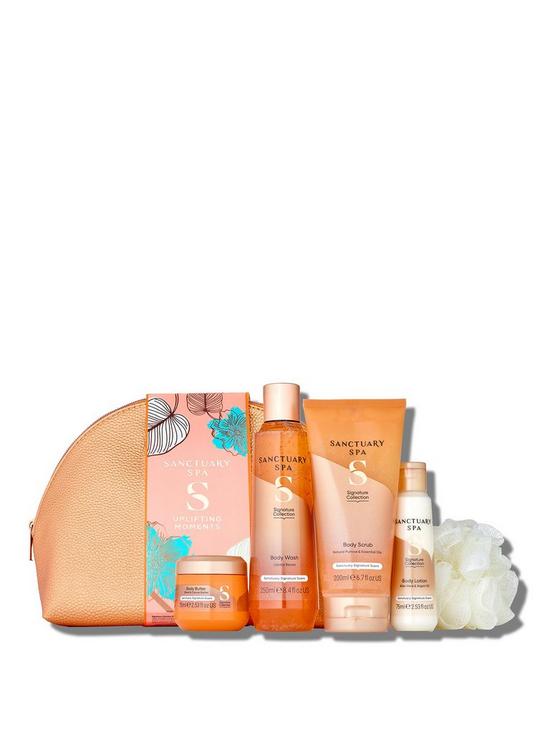 front image of sanctuary-spa-uplifting-moments-600ml-total-weight