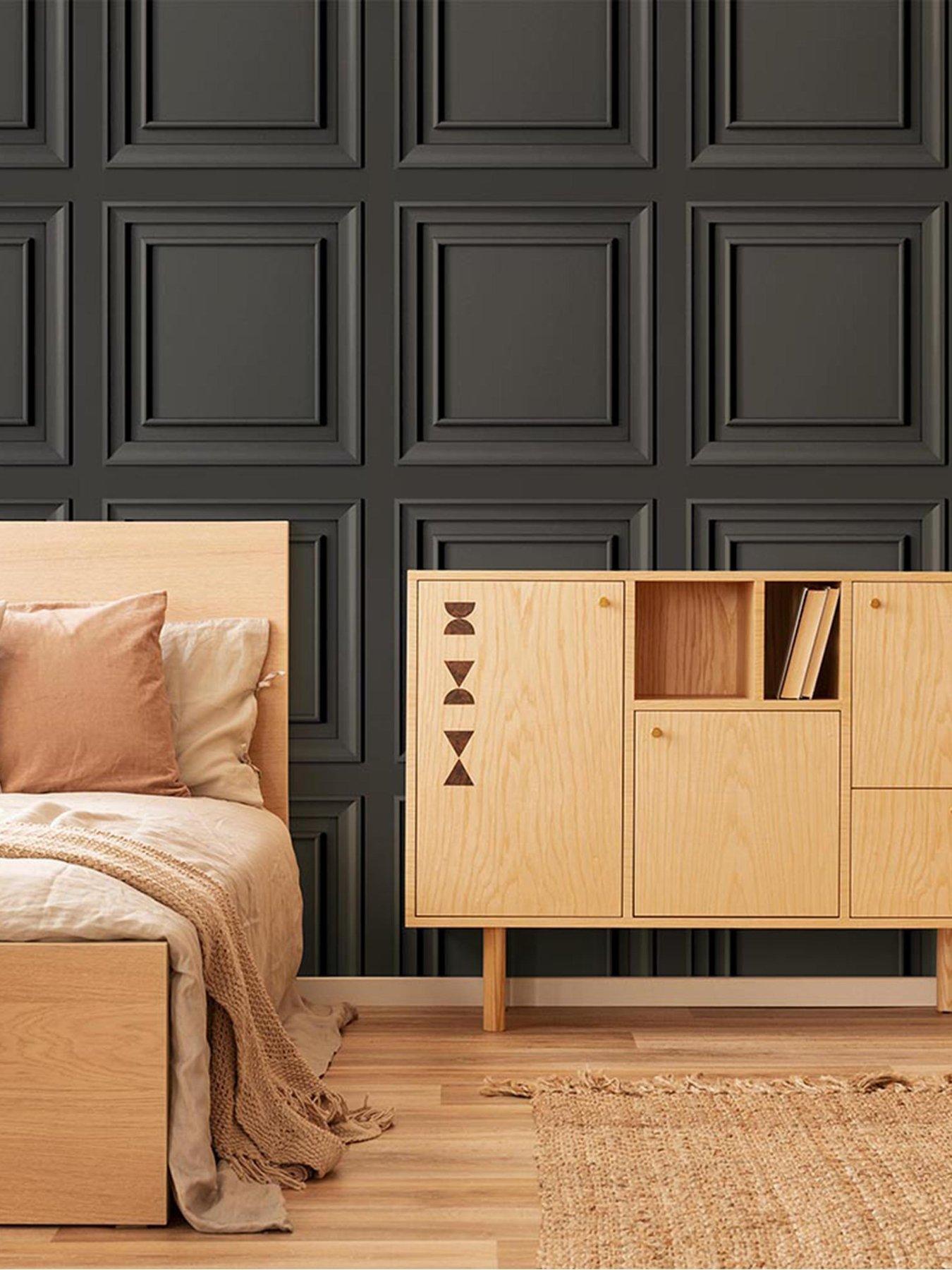  image of fresco-wood-panel-wallpaper