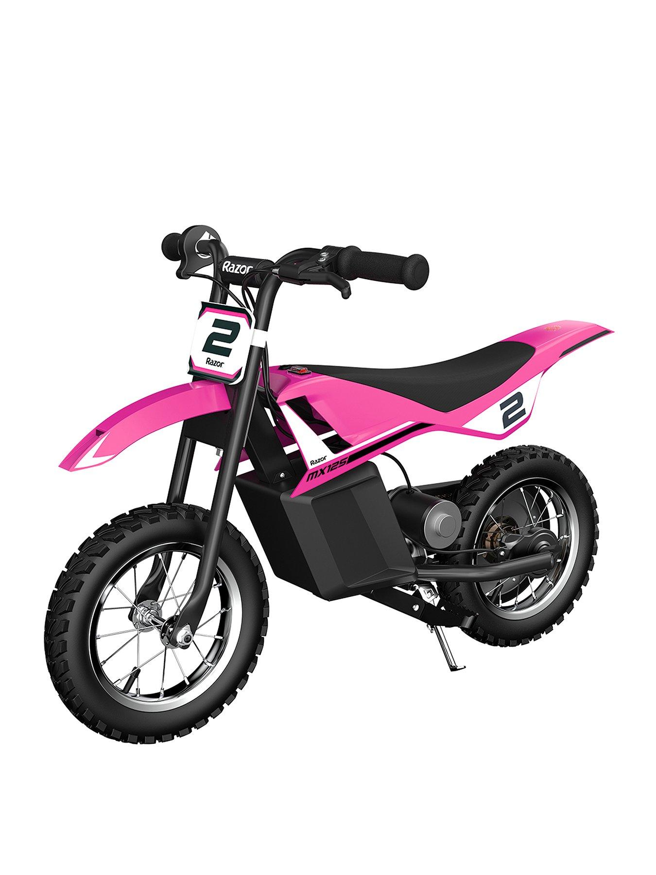 Razor MX125 Dirt Rocket, Kids Electric Dirt Bike, 7+ - Pink