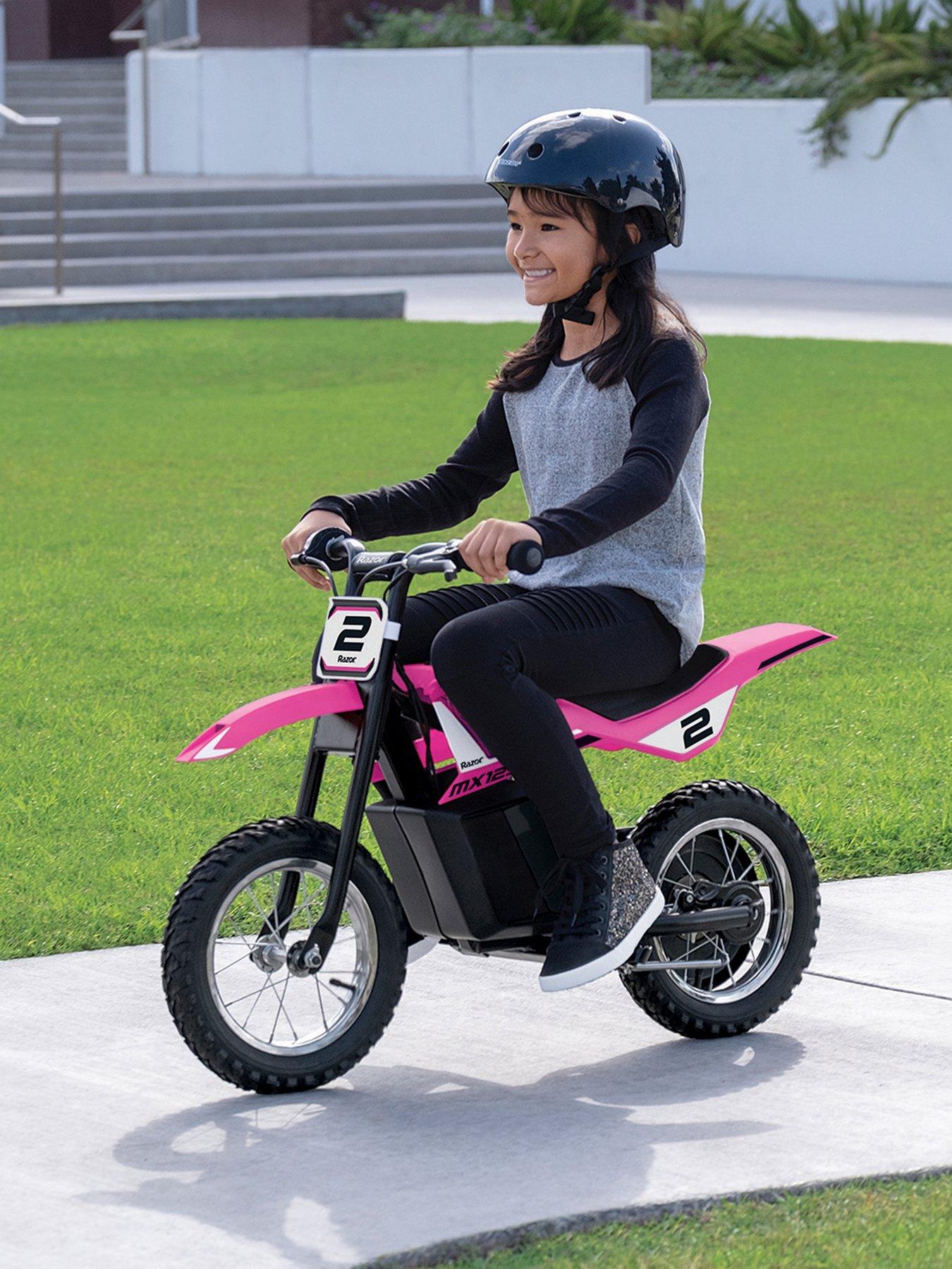 Razor MX125 Dirt Rocket, Kids Electric Dirt Bike, 7+ Pink