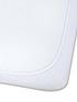  image of clair-de-lune-micro-fresh-waterproof-terry-towelling-cot-bed-mattress-protector-white