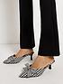  image of river-island-backless-bow-court-shoe-black