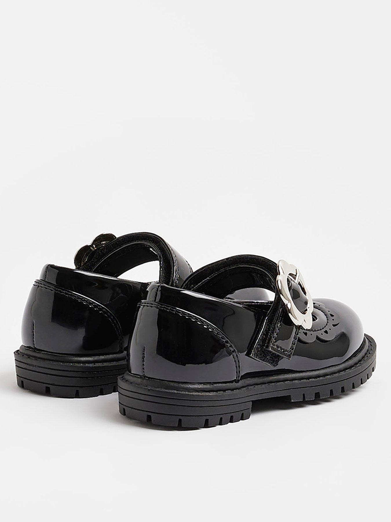 stillFront image of river-island-mini-mini-girls-patent-mary-jane-shoes-black