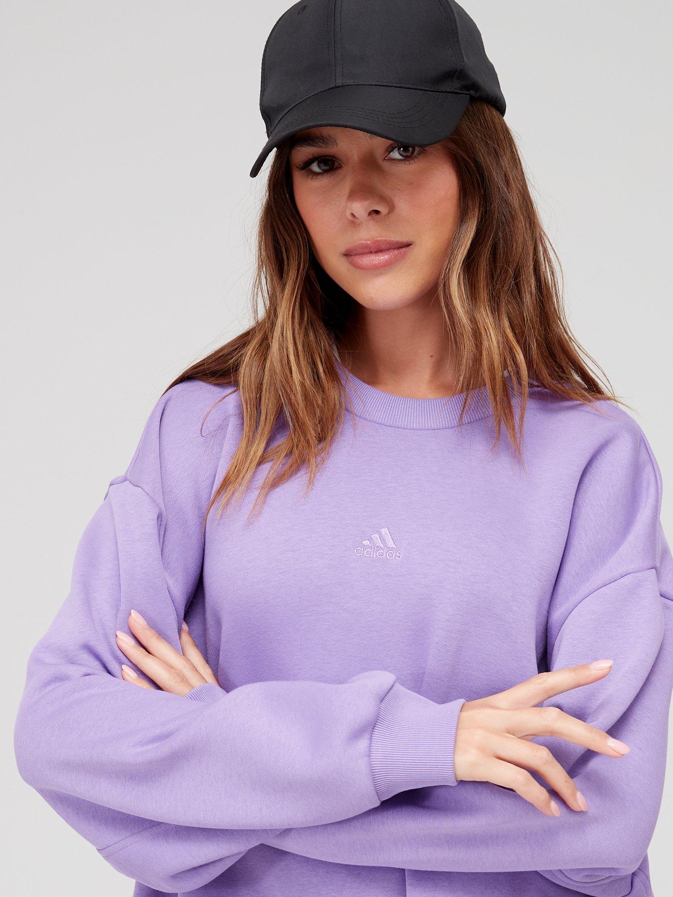 image of adidas-sportswear-all-szn-crew-sweatshirt-violet
