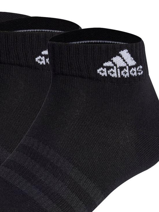 back image of adidas-3-pack-ankle-socks-blackwhite