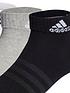  image of adidas-3-pack-ankle-socks-greywhite