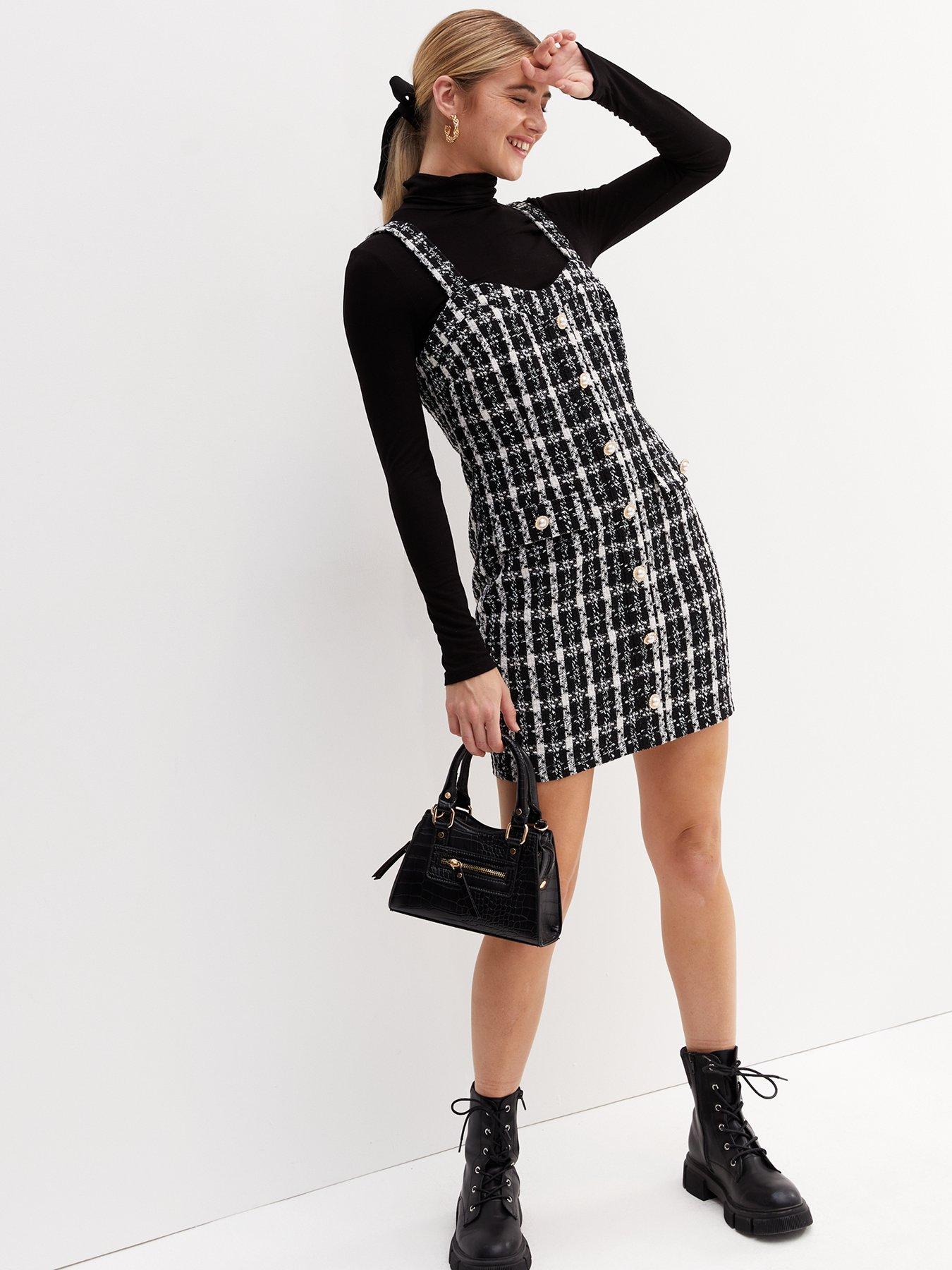 Strappy sales pinafore dress